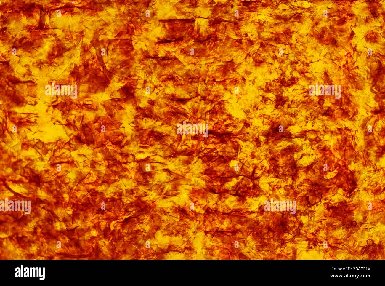 Texture transparente du papyrus fiery. Contexte abstrait Banque D'Images