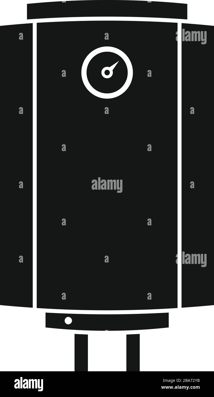 Chaudière maison icône. Chambre simple illustration de l'icône vecteur chaudière pour la conception web isolé sur fond blanc Illustration de Vecteur