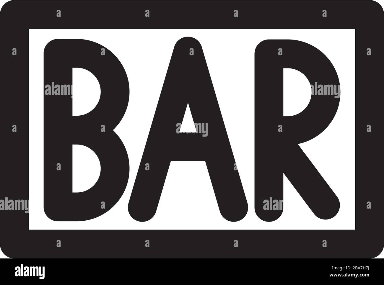 icône de style de ligne de signal d'éclairage de barre Illustration de Vecteur