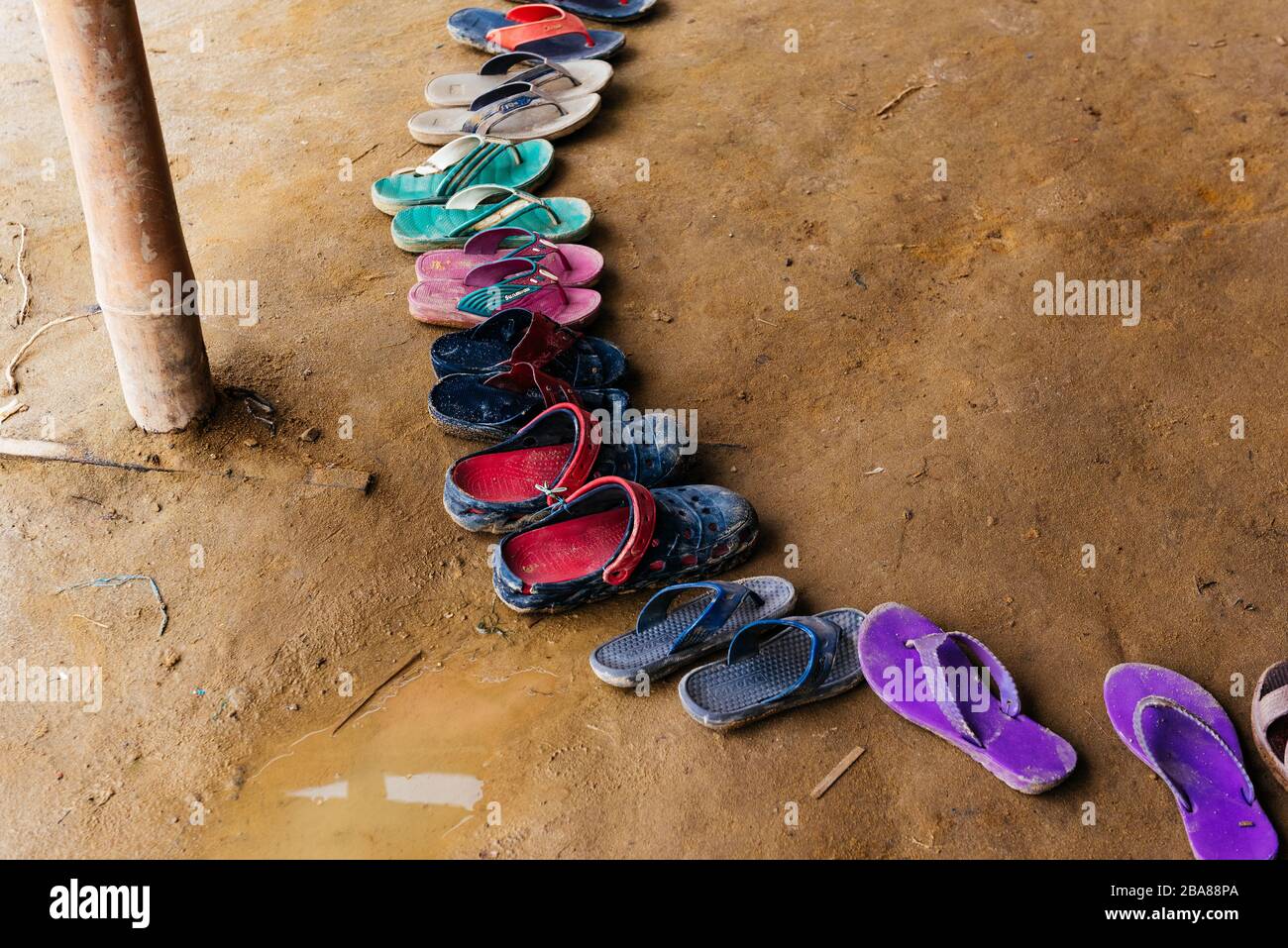 Rohingyas au Bangladesh Banque D'Images