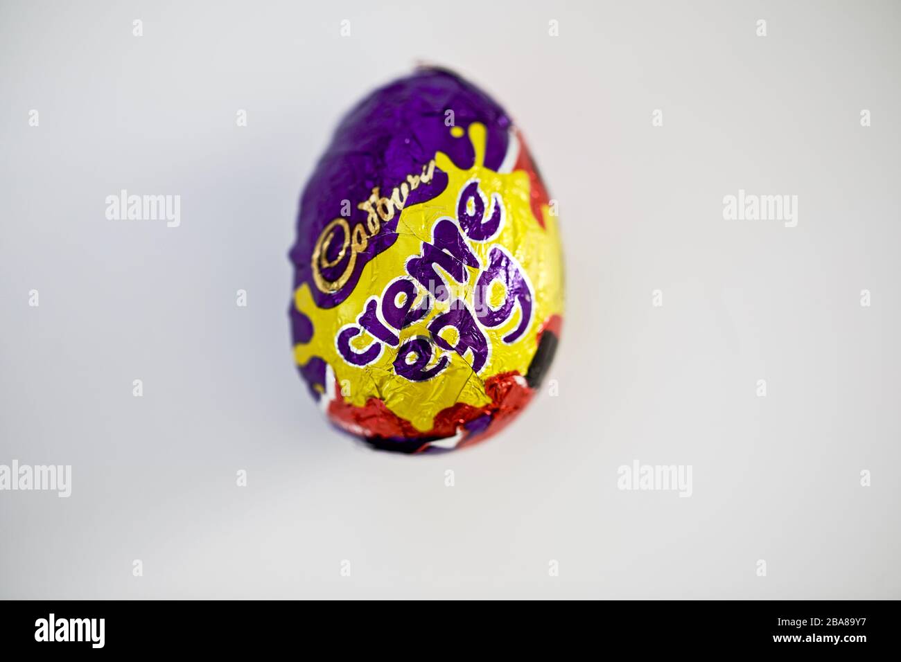 L’œuf de Crome de Cadbury Banque D'Images