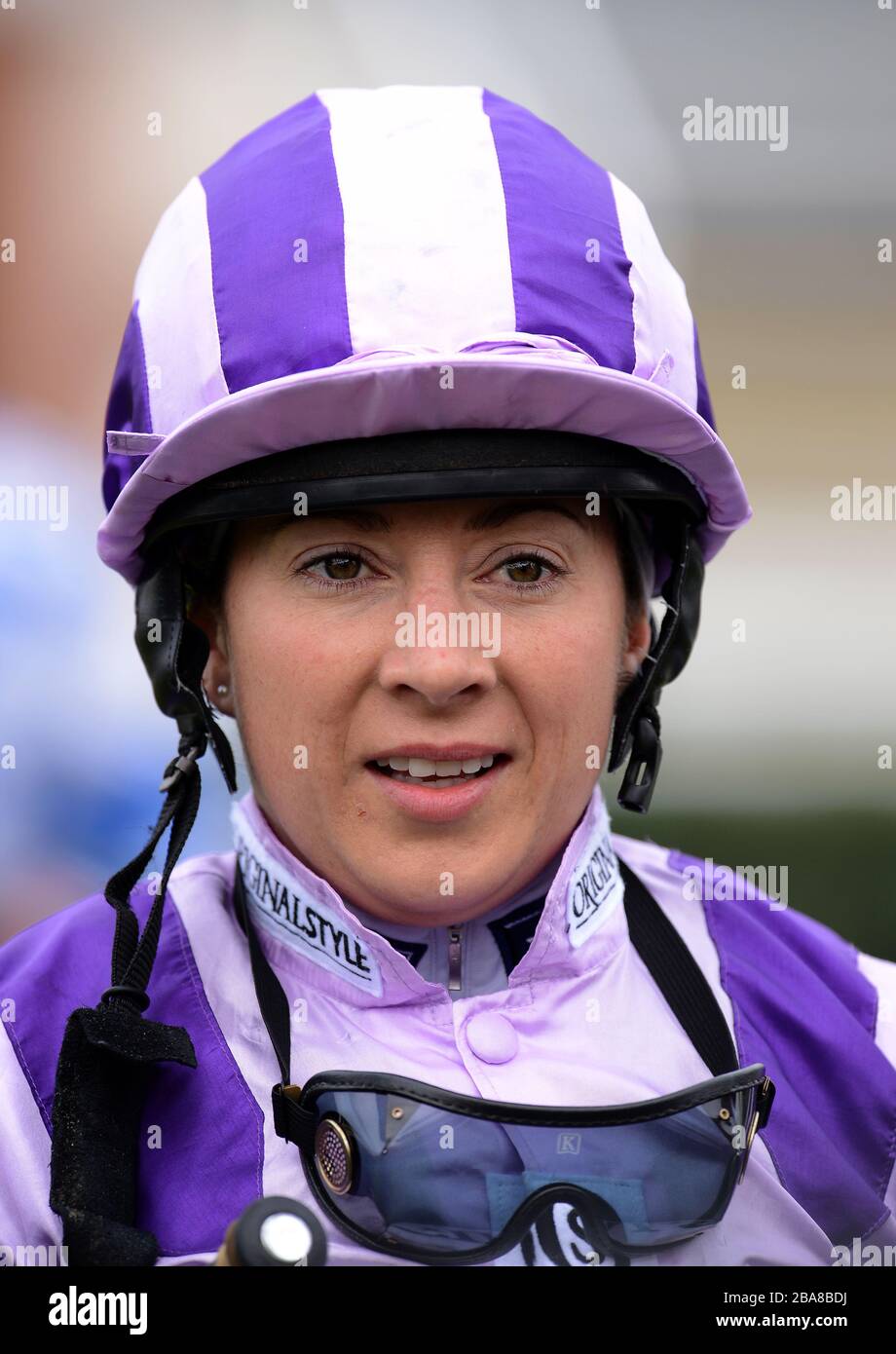 Jockey Hayley Turner Banque D'Images