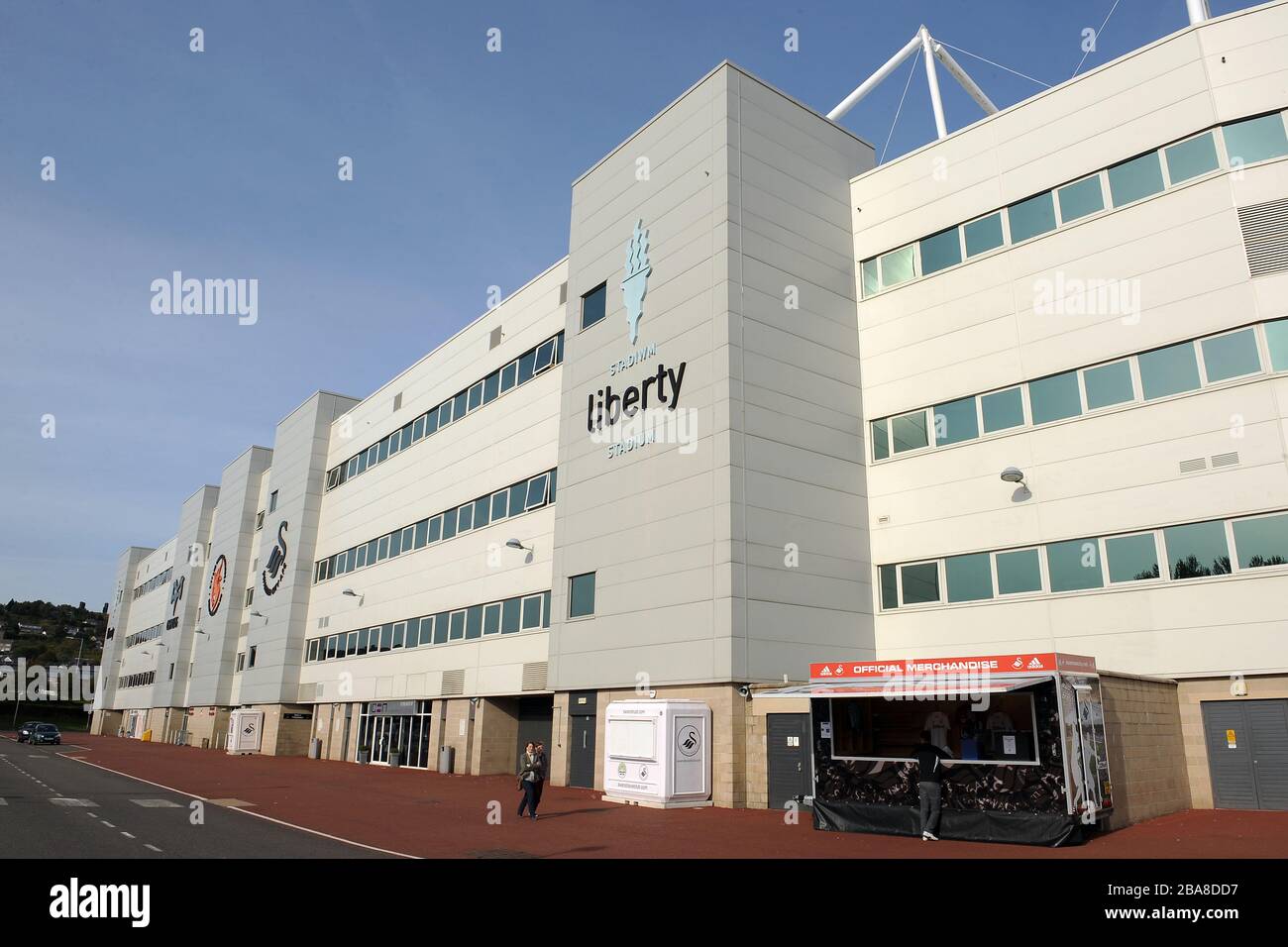 Vue générale sur le Liberty Stadium, stade de Swansea City Banque D'Images