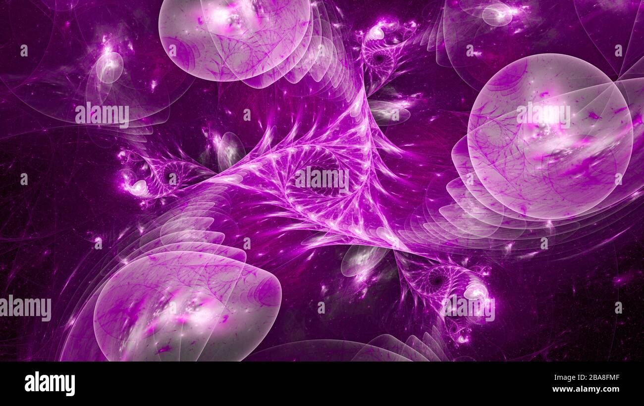 Quantum triangulaire brillant violet, arrière-plan abstrait généré par ordinateur, rendu tridimensionnel Banque D'Images