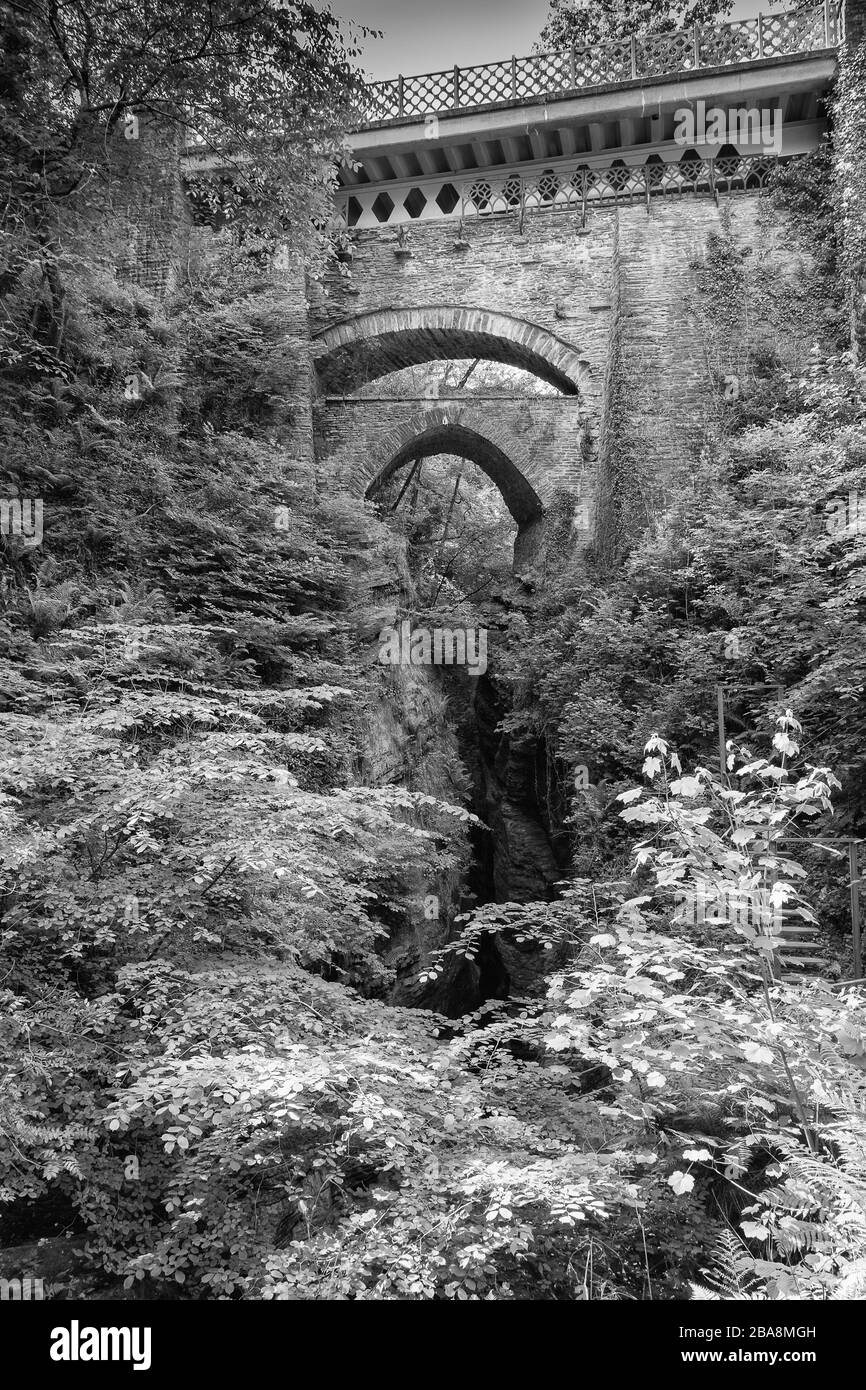 Trois vieux ponts en pierre en Angleterre Banque D'Images