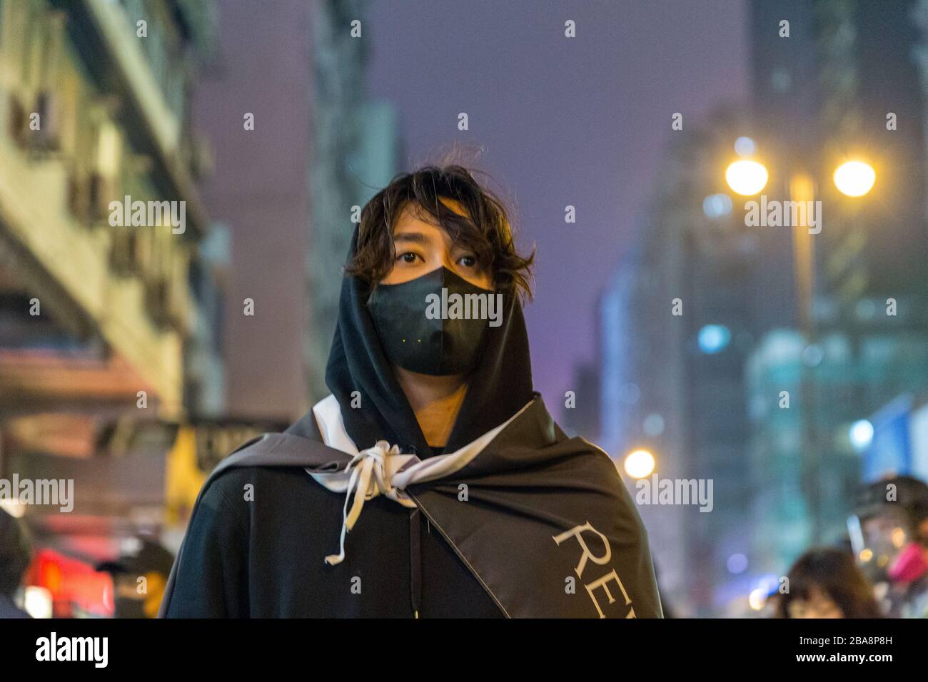 Manifestation de Hong Kong Saint-Sylvestre 2019 - Monkok & Tsim Sha Tsui 31.01.2019 Banque D'Images
