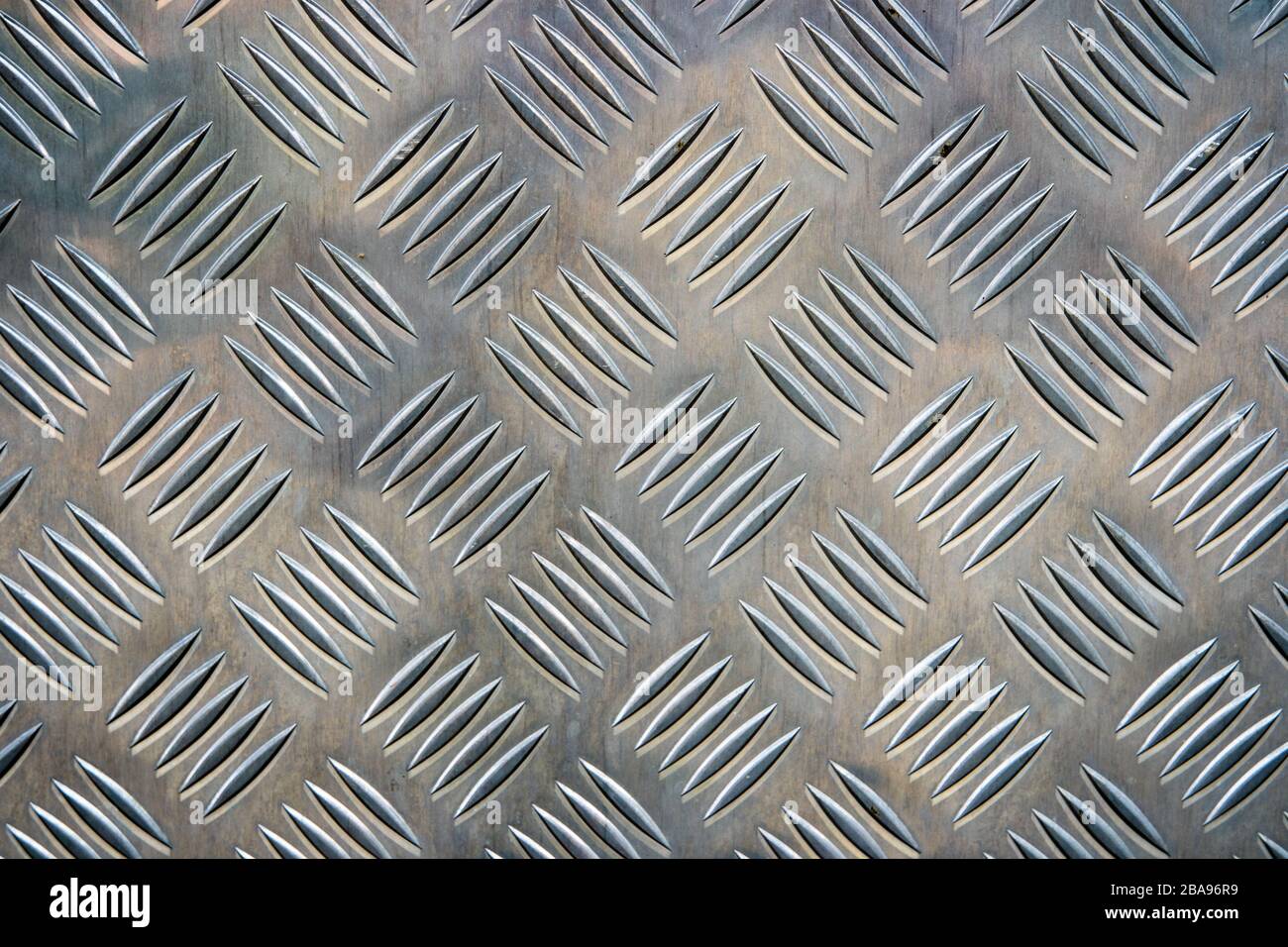 Texture d'arrière-plan de la plaque Silver Checker Banque D'Images
