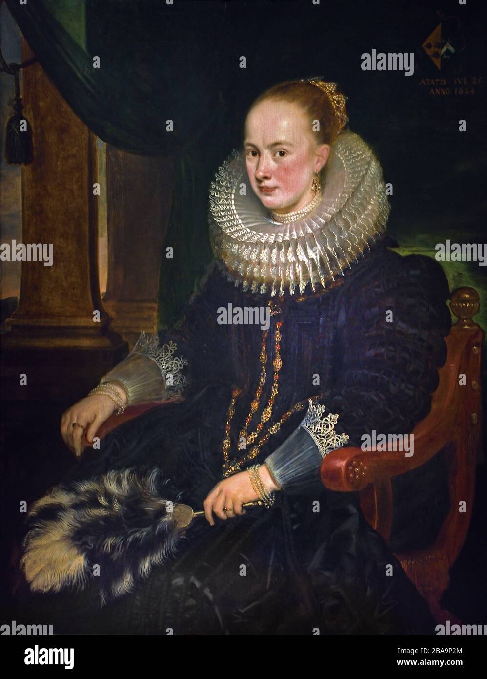 Portrait d'Antonia Canis 1624 Cornelis de vos 1584 - 1651, Néerlandais, Pays-Bas, Flamand, Banque D'Images