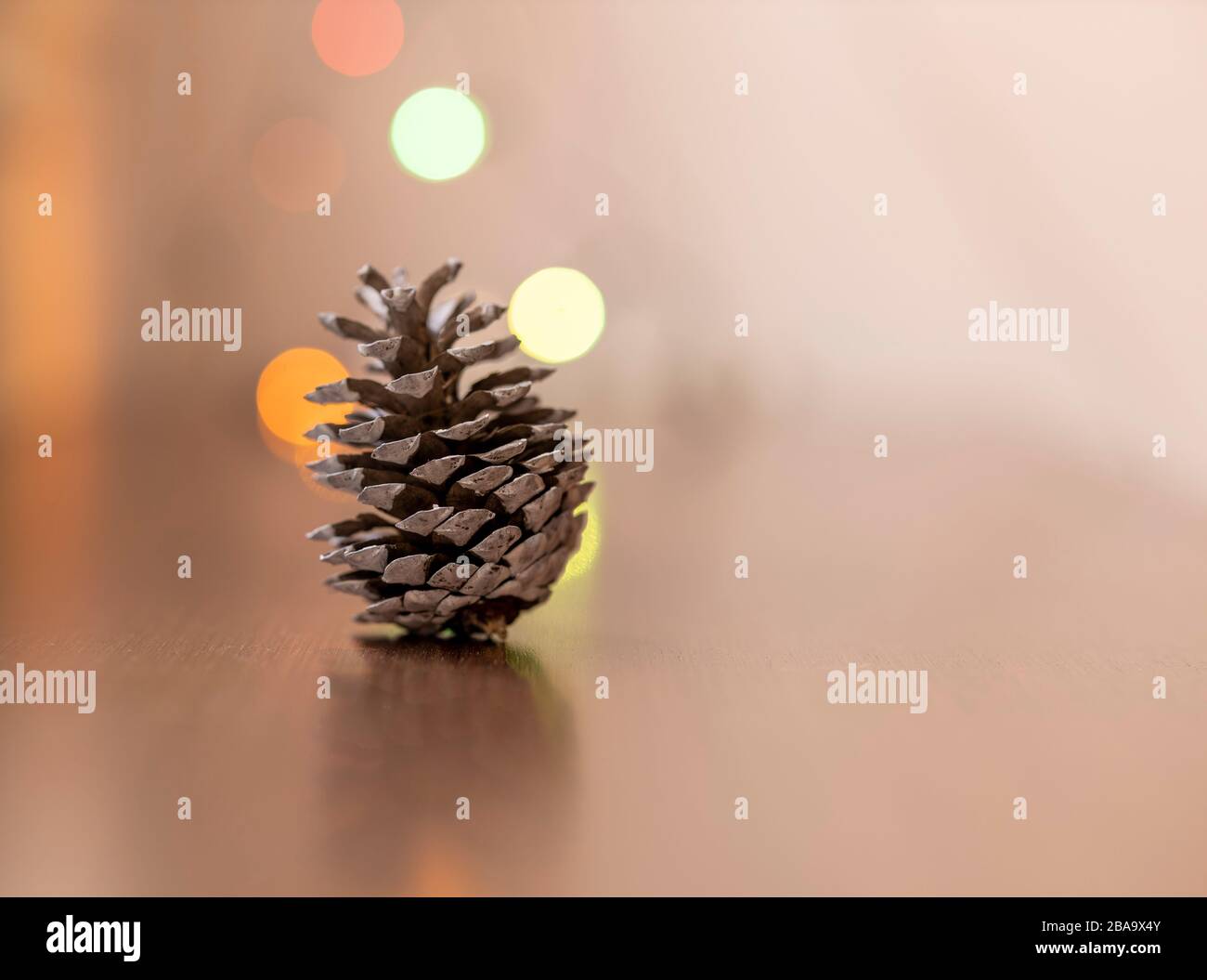 Ananas peints et décorés pour les fêtes à la maison Banque D'Images