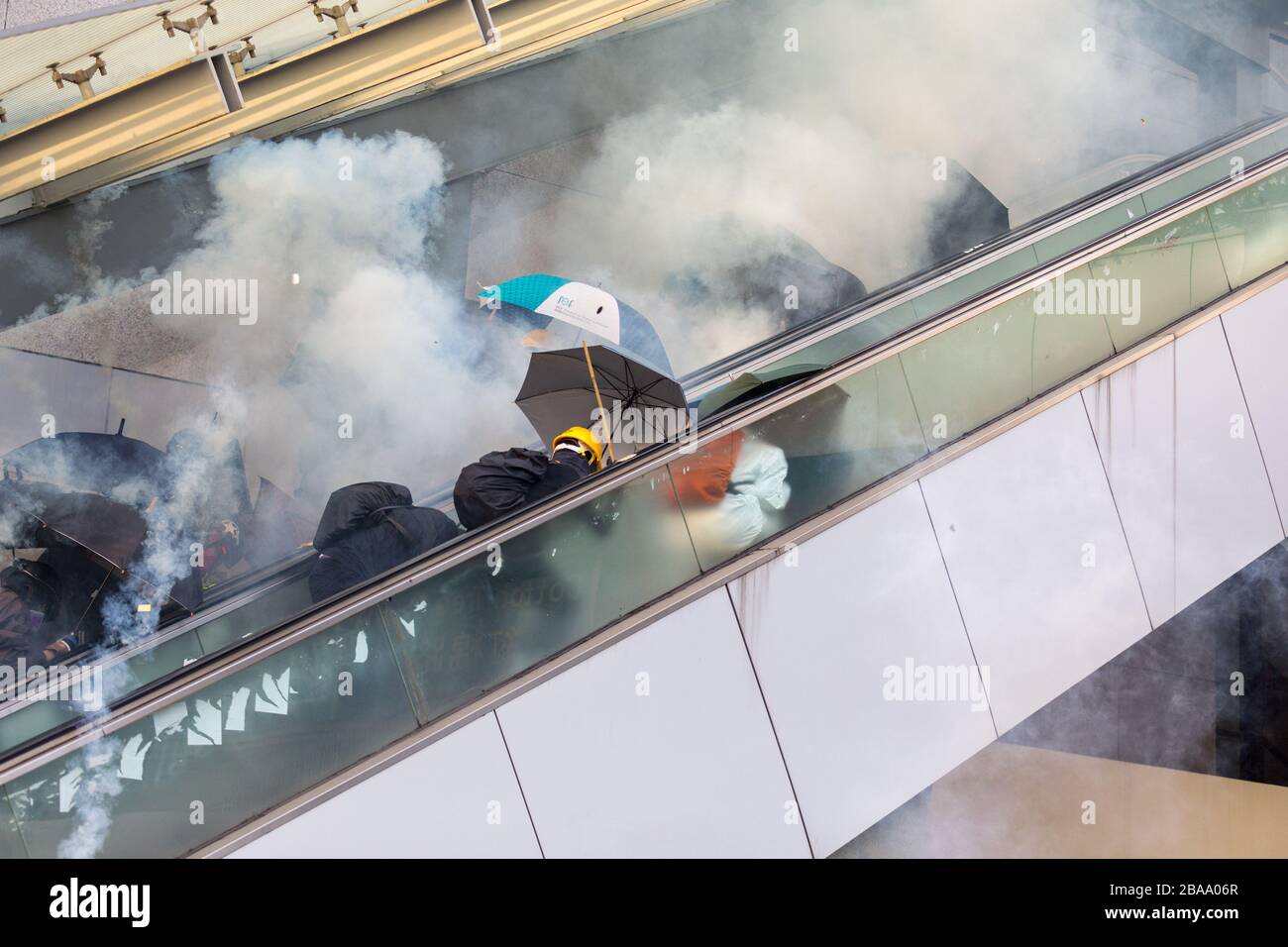 Manifestation de Hong Kong, Journée nationale 01.10.2019 Banque D'Images