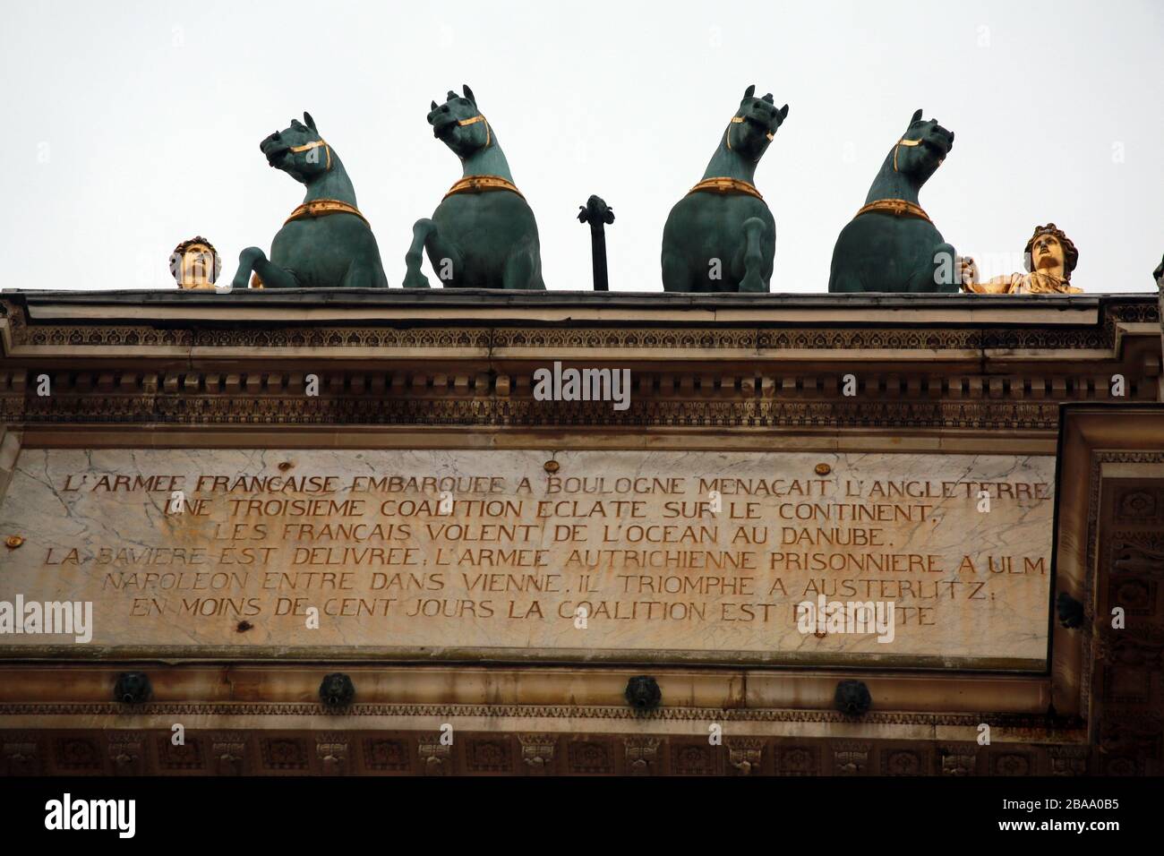 Arc de Triomphe, Paris, France Banque D'Images