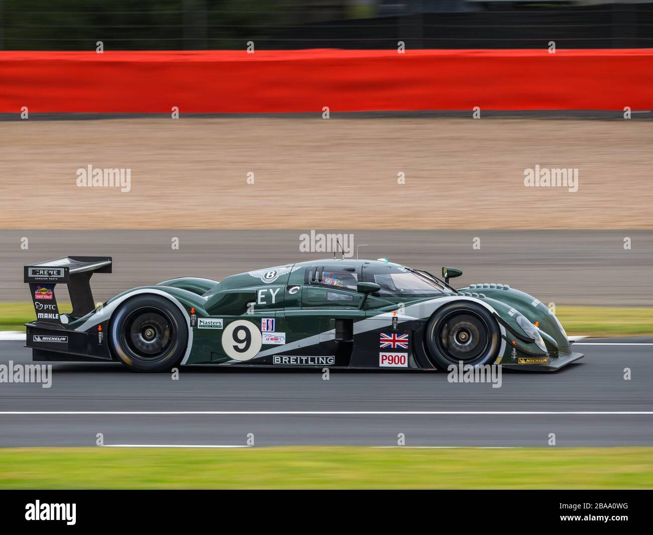 Bentley Speed 8 au circuit de course Silverstone Classic, Towcester, Northamptonshire, Royaume-Uni 2019 Banque D'Images
