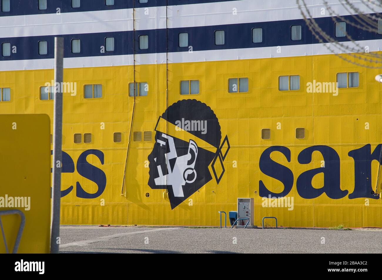 Ferry pour la Corse Toulon F 83 Banque D'Images