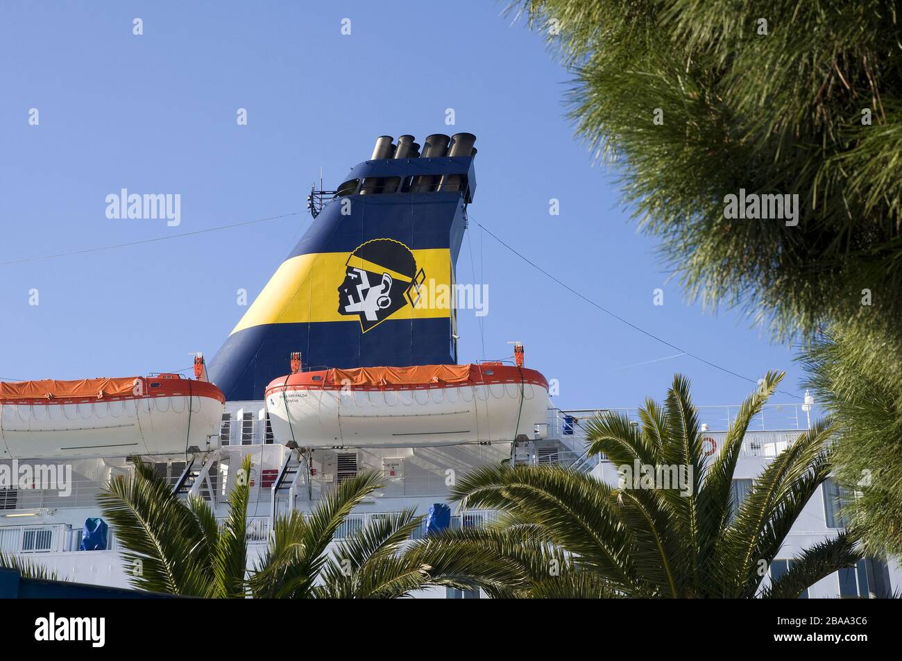 Ferry pour la Corse Toulon F 83 Banque D'Images
