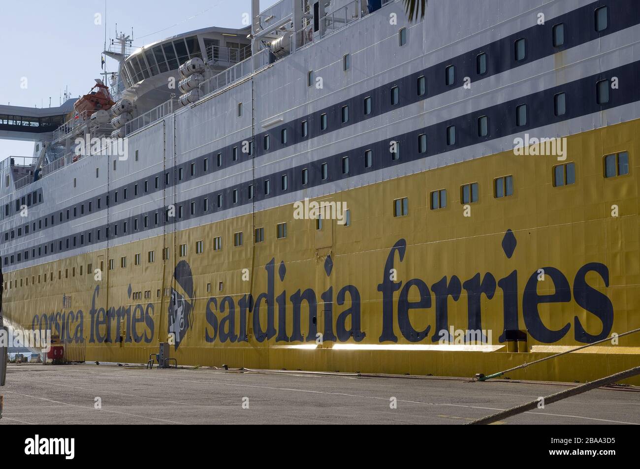Ferry pour la Corse Toulon F 83 Banque D'Images
