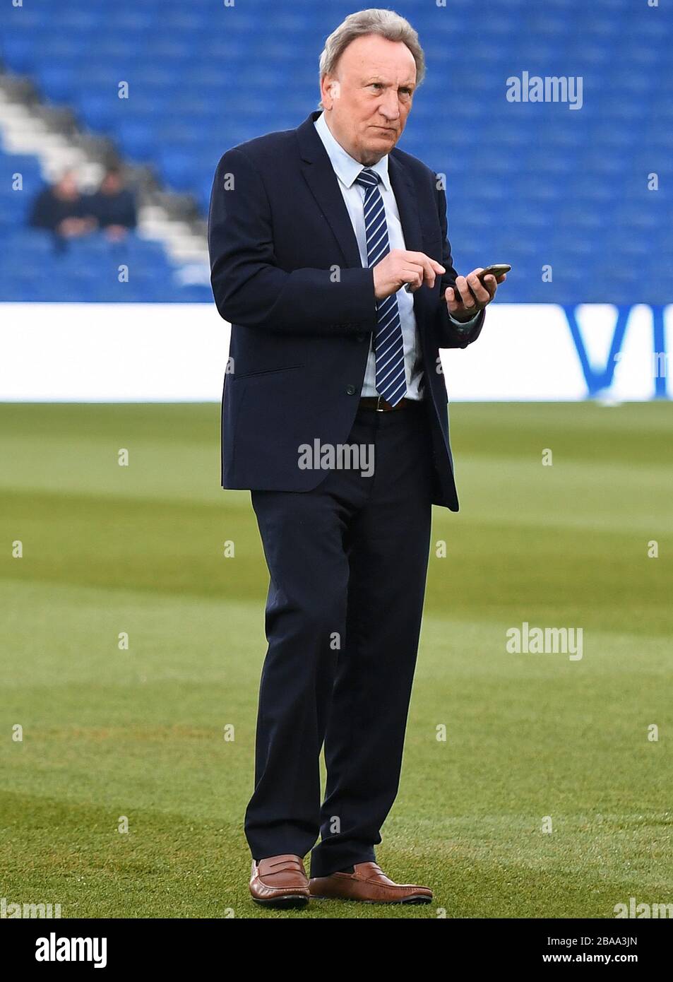 Ancien directeur de Cardiff City, Neil Warnock usage éditorial seulement - les restrictions DataCo s'appliquent Banque D'Images