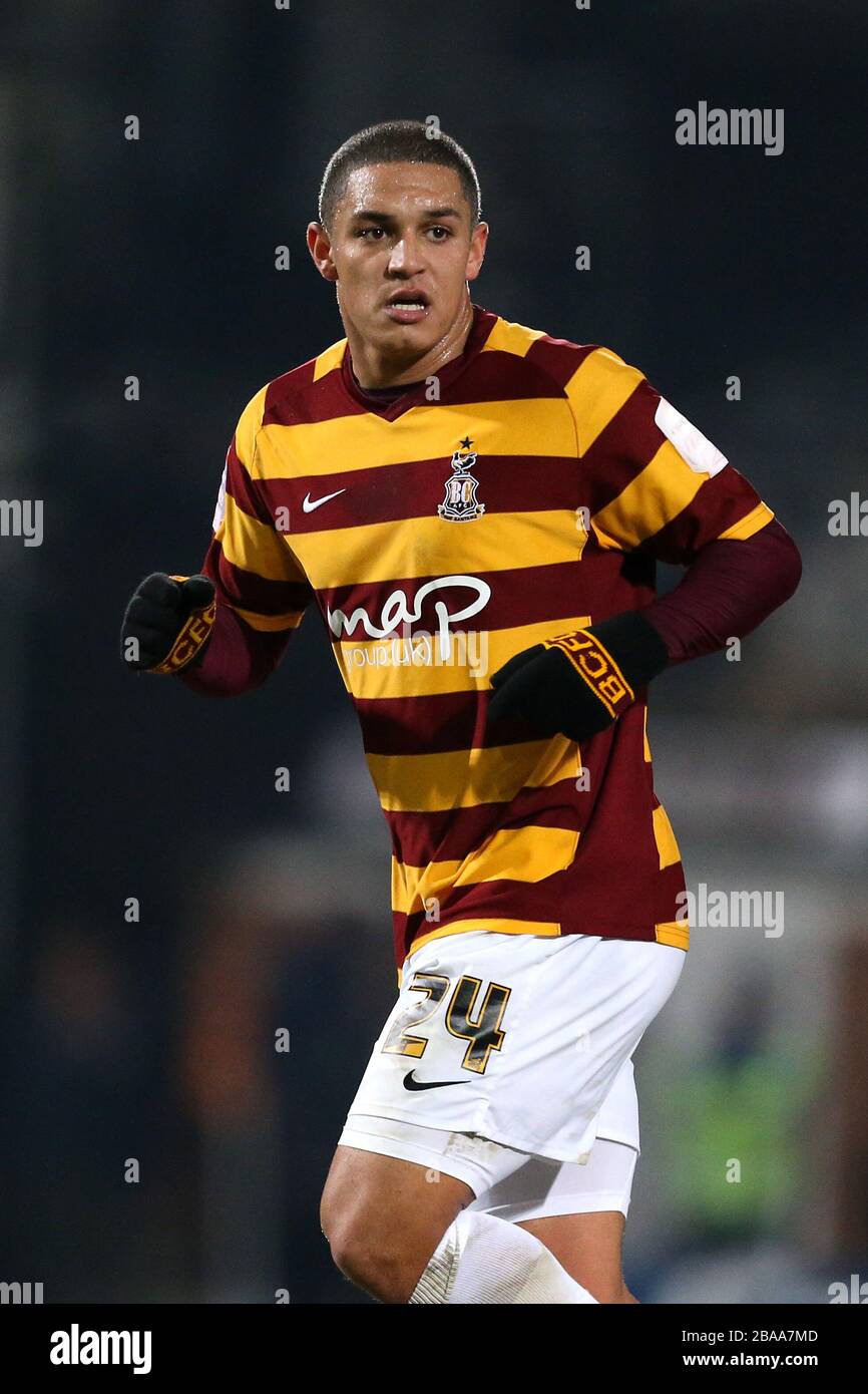 Nathan Doyle, Bradford City Banque D'Images