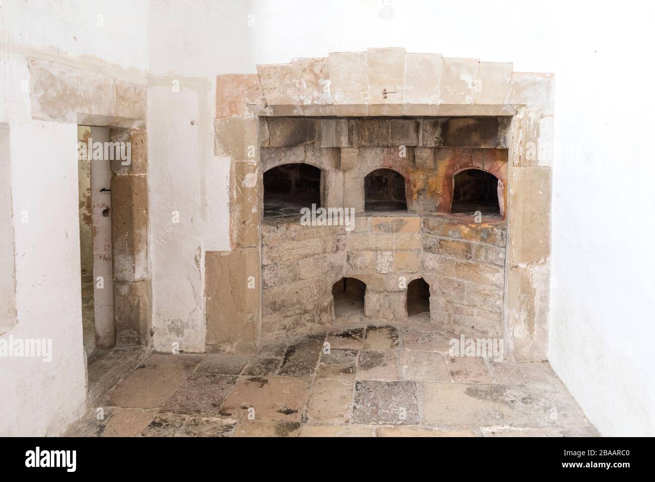 Pâtisseries dans le petit château du château de Bolsover, Leicestershire, Angleterre, Royaume-Uni Banque D'Images