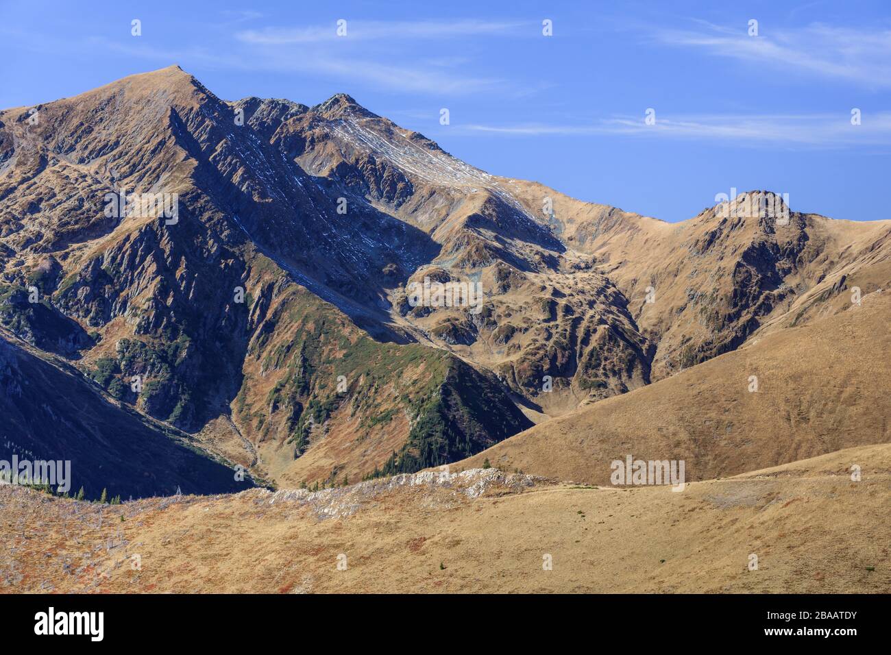 Paysage de montagne dans les montagnes de Fagaras, Roumanie Banque D'Images