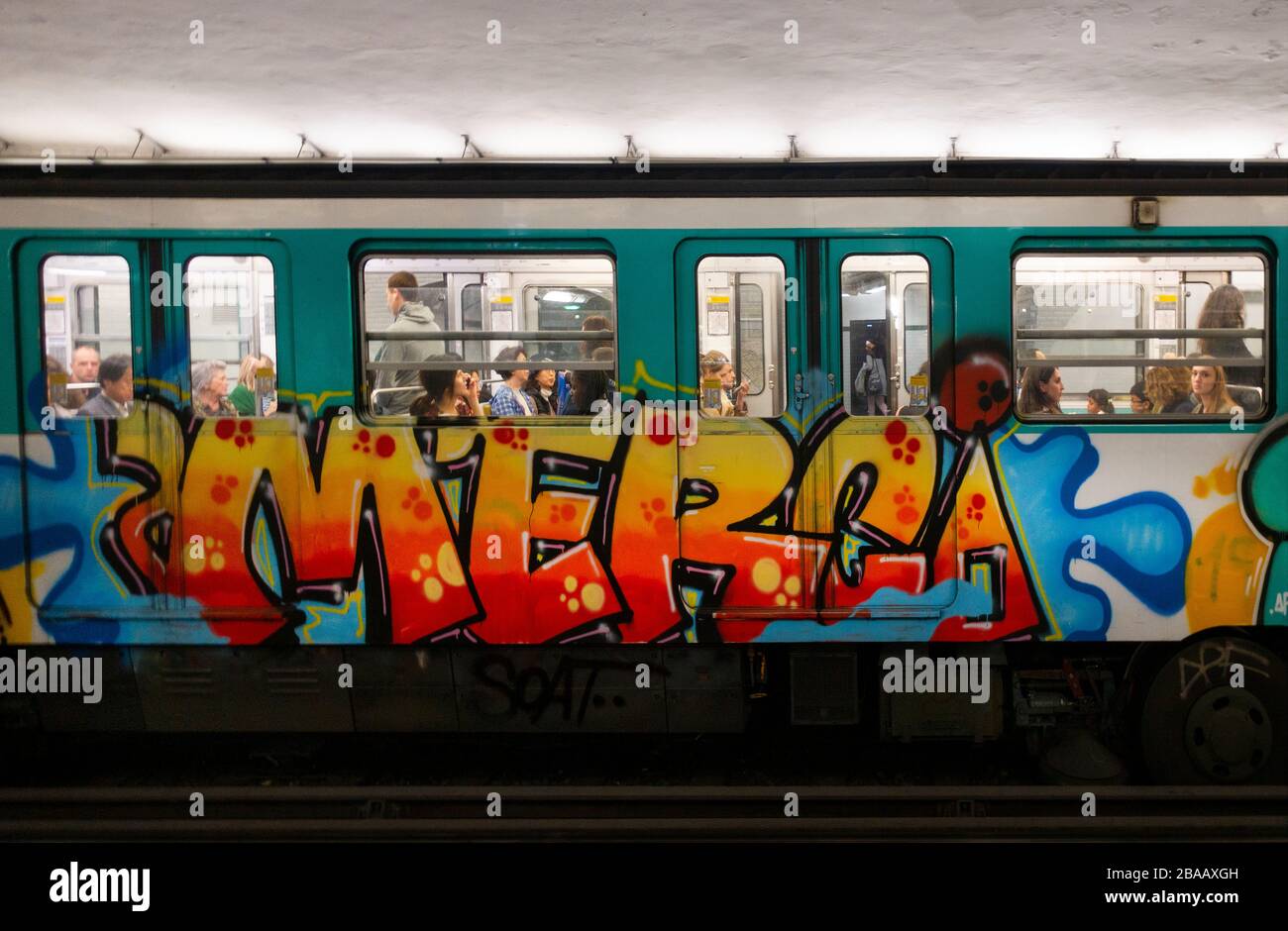 Station de métro Charles de Gaulle Etoile Paris France Banque D'Images