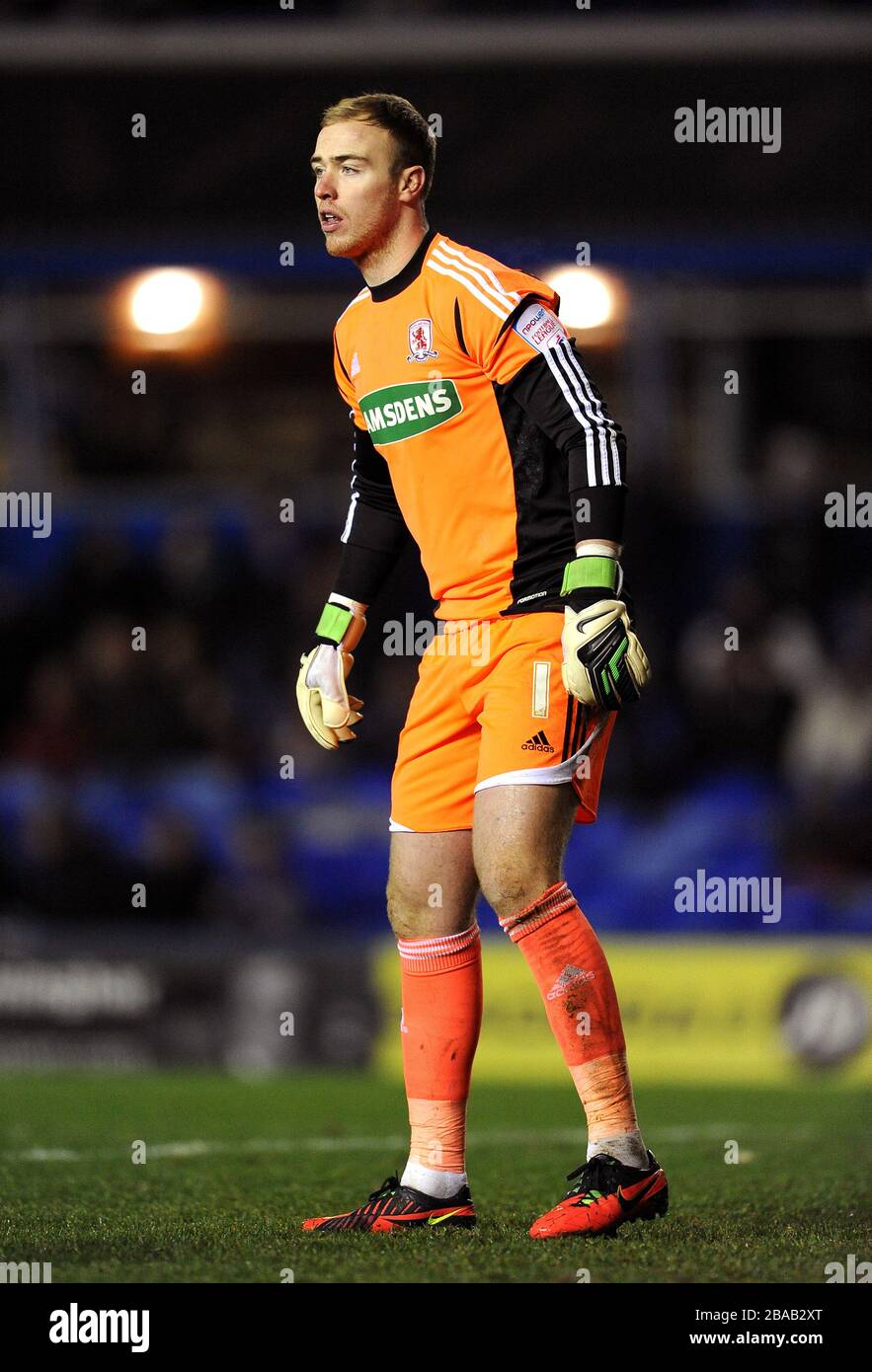 Luke Steele, gardien de but Middlesbrough Banque D'Images