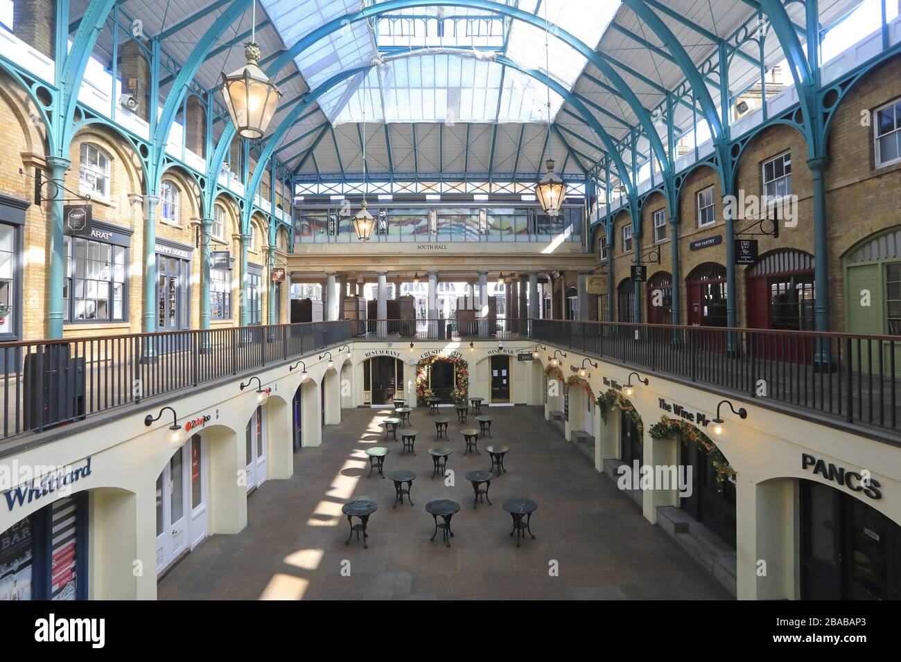 Covent Garden a déserté dans le coronavirus LockDown 2020, dans le centre de Londres, au Royaume-Uni Banque D'Images