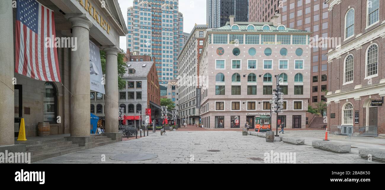 Quincy Market, South Market, Faneuil Hall Marketplace, Boston, Massachusetts, États-Unis Banque D'Images