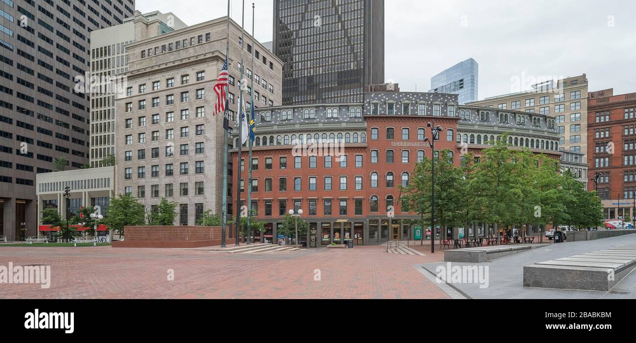 Government Plaza, Boston, Massachusetts, États-Unis Banque D'Images