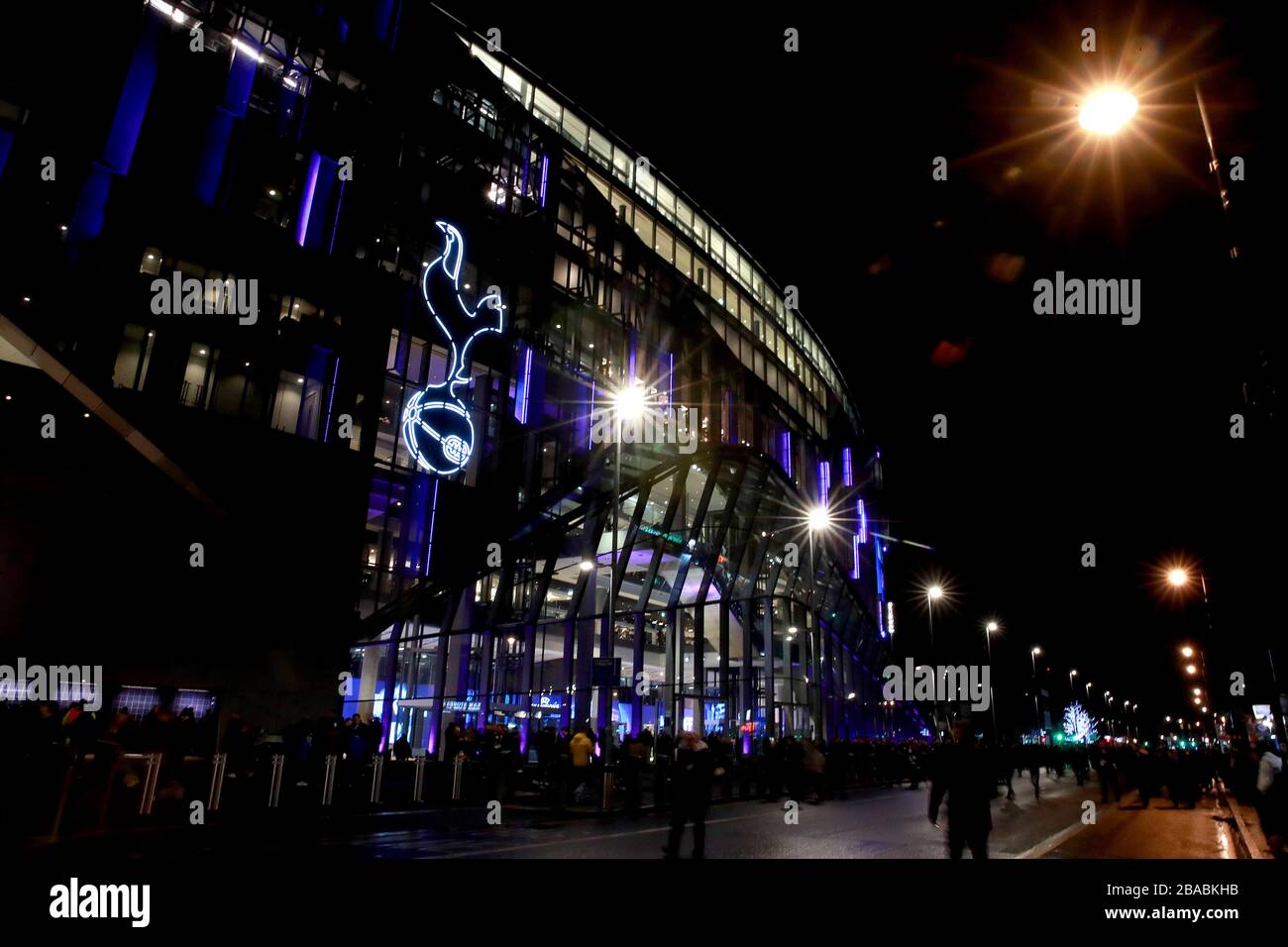 Vue générale du stade Tottenham Hotspur avant le lancement Banque D'Images