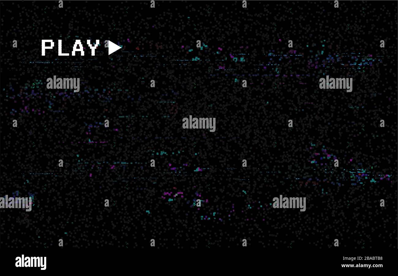 Texture Du Bruit Blanc Dans La Lecture Vidéo Vhs