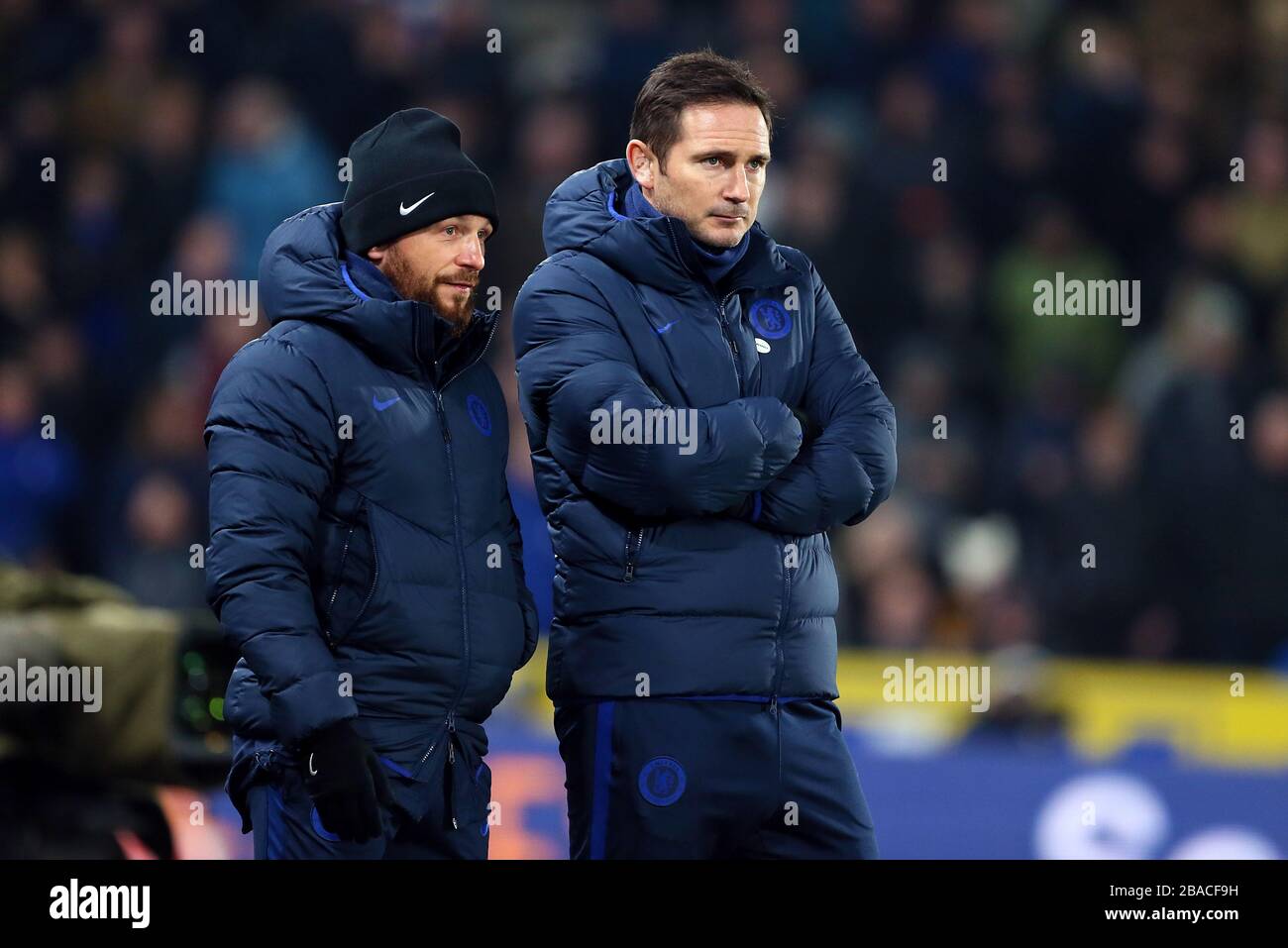 Frank Lampard (à droite), gestionnaire de Chelsea, et Jody Morris, entraîneur-chef adjoint Banque D'Images