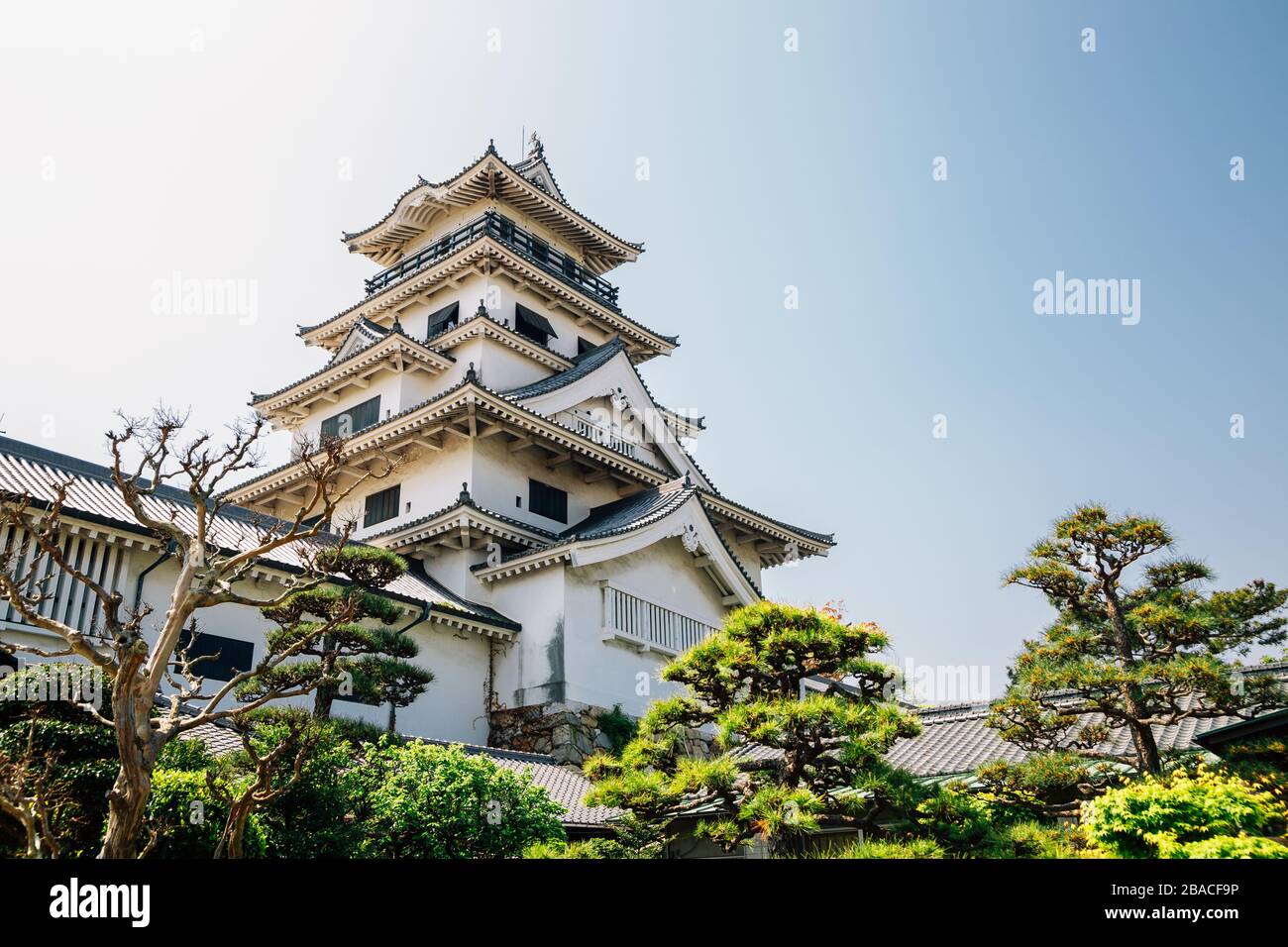 Château d'Imabari à Ehime, Shikoku, Japon Banque D'Images