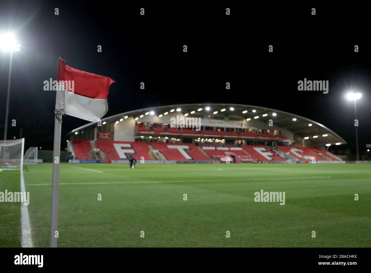 Vue générale sur le stade Highbury de Fleetwood Town Banque D'Images