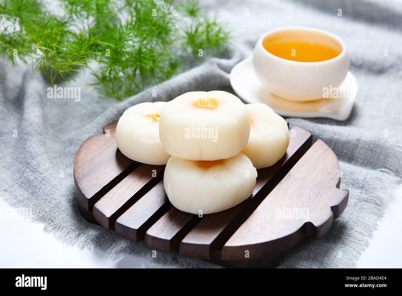 Gâteaux de lune traditionnels à base de glace Banque D'Images