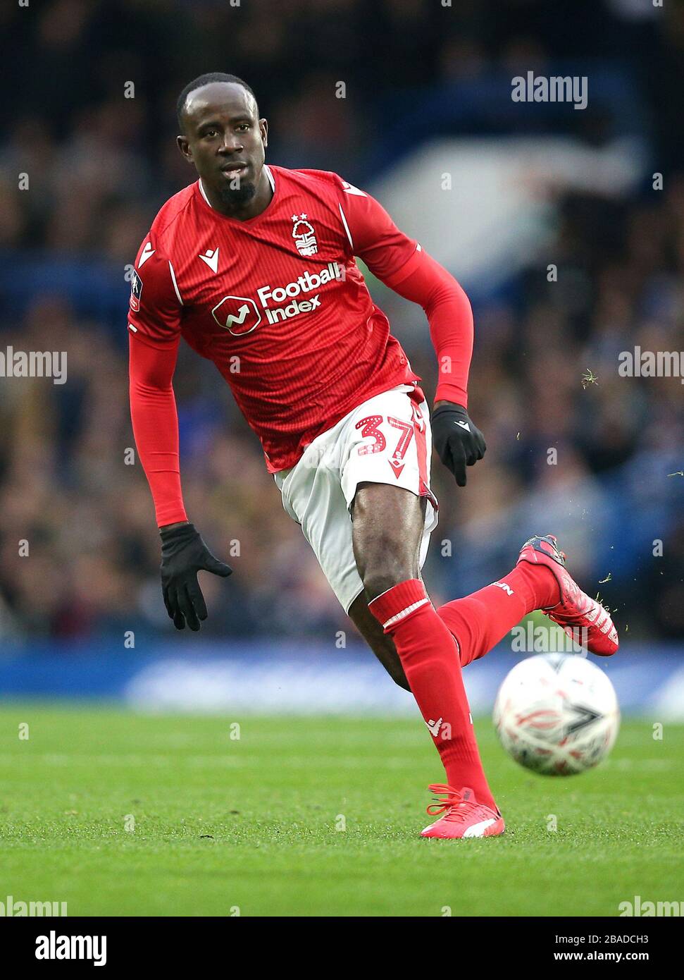 Albert Adomah de la forêt de Nottingham en action Banque D'Images