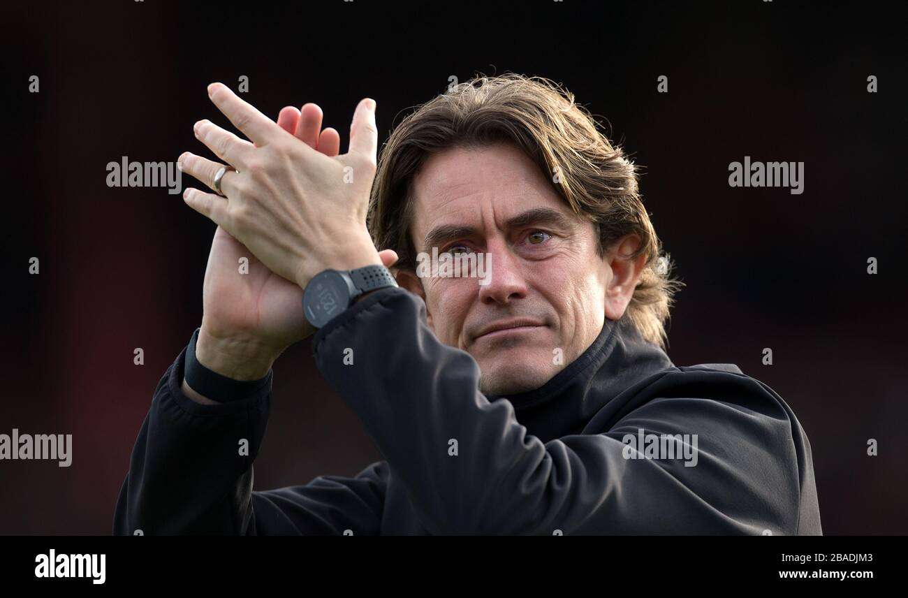Brentford manager Thomas Frank Banque D'Images