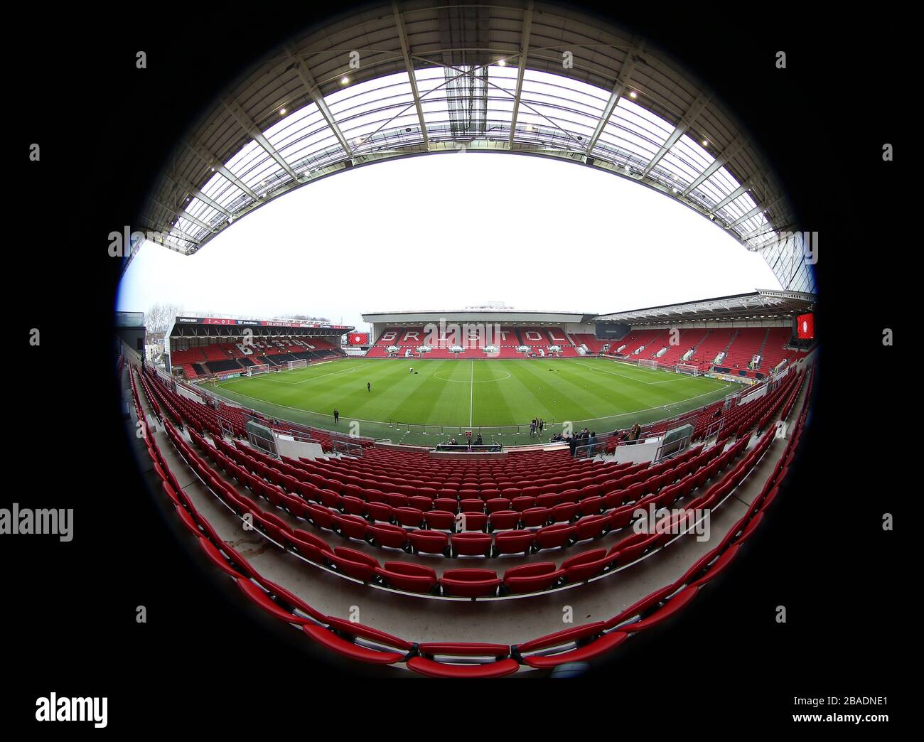 Vue générale à l'intérieur de Ashton Gate Banque D'Images