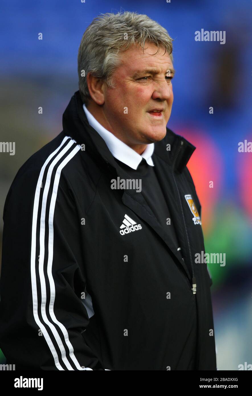 Steve Bruce, directeur de Hull City, pendant le match contre Birmingham City Banque D'Images