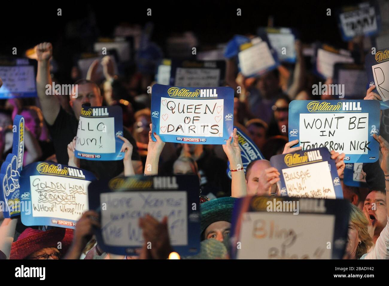 Les fans de fléchettes apprécieront le Grand Chelem of Darts Banque D'Images