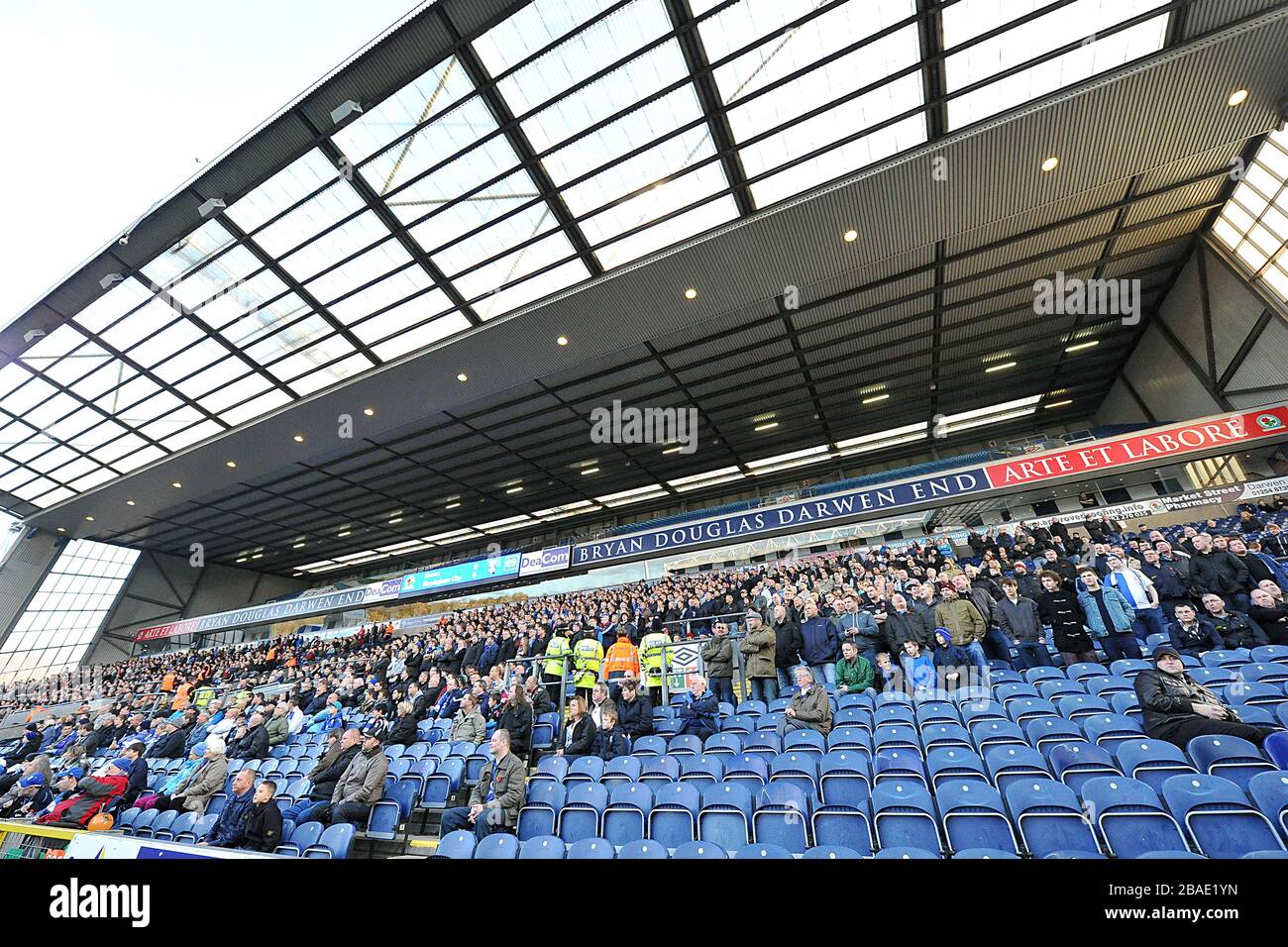 Vue générale des fans de Birmingham City dans les stands Banque D'Images