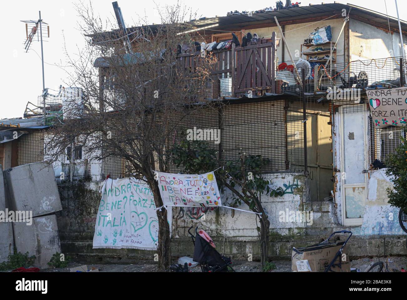 ROMA-CAFFARELLA-VIA SALVIATI Banque D'Images