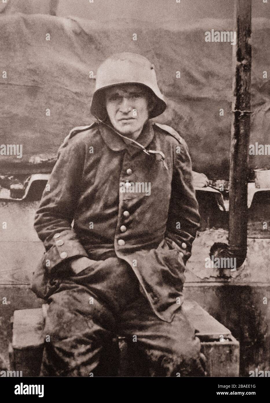 Fin de la première Guerre mondiale. La génération perdue de l'Europe. Soldat allemand Banque D'Images