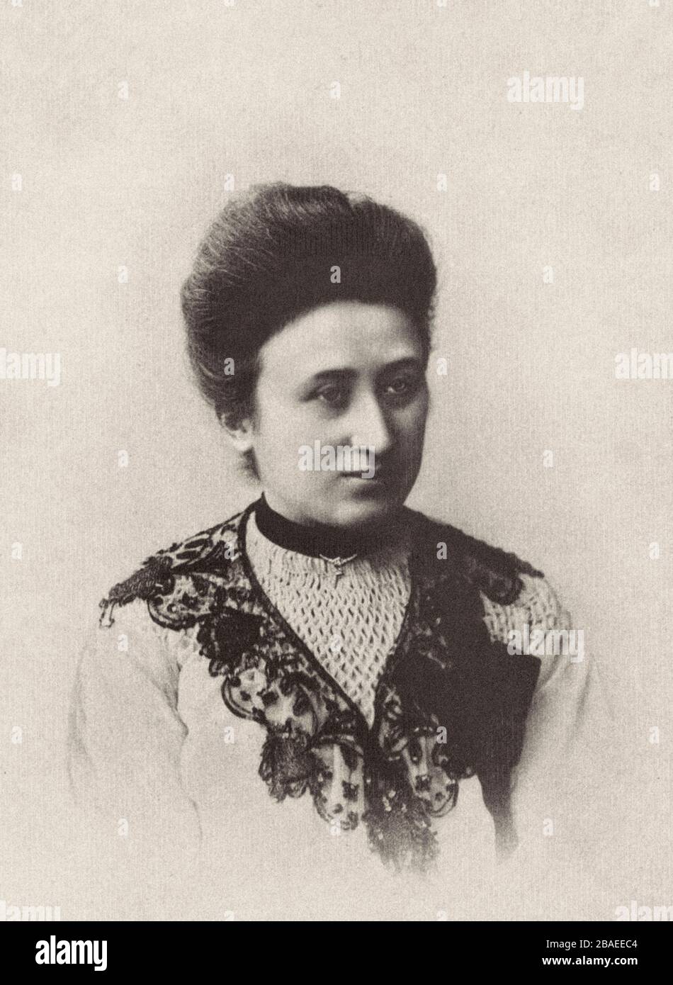 Rosa Luxembourg (1871 – 1919) était un marxiste polonais, philosophe, économiste, militant anti-guerre et socialiste révolutionnaire qui est devenu un Germ naturalisé Banque D'Images