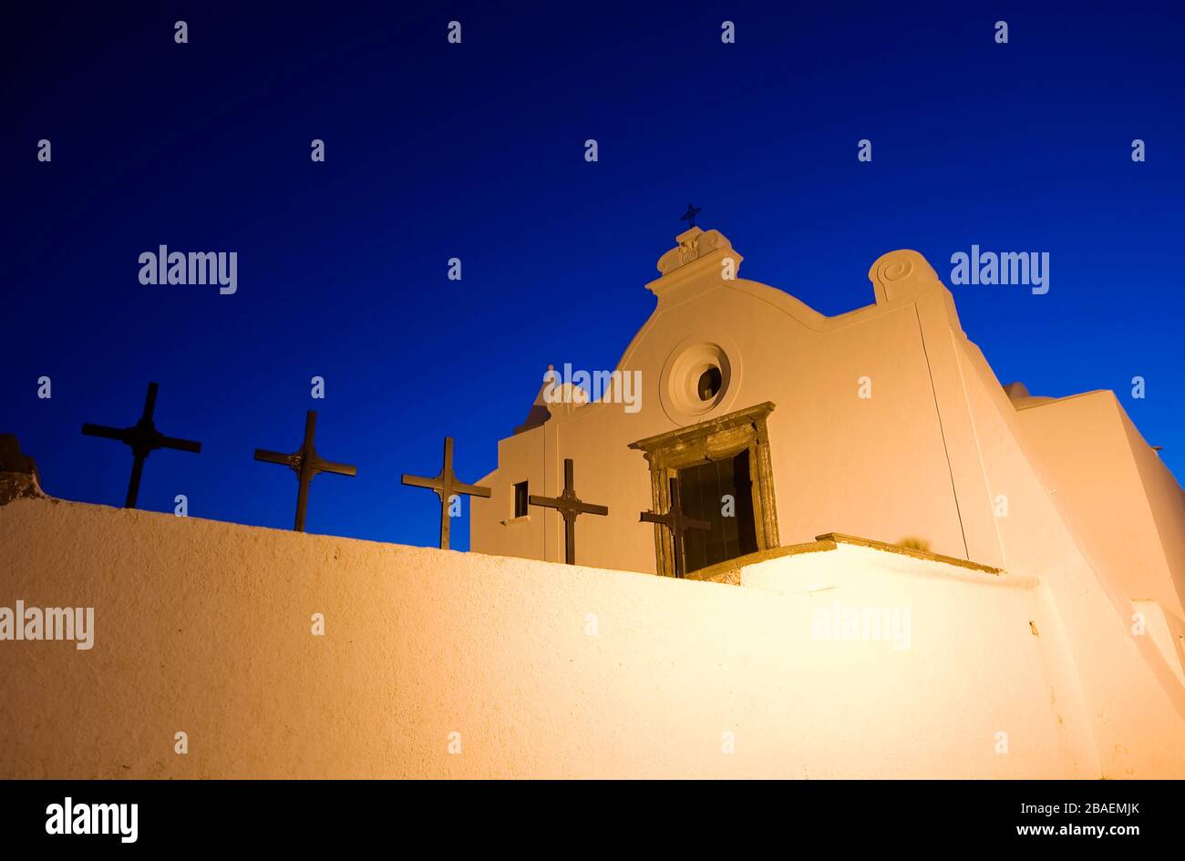 Soccorso église,Forio d'Ischia, Ischia Island,Campania,Italie,l'Europe. Banque D'Images