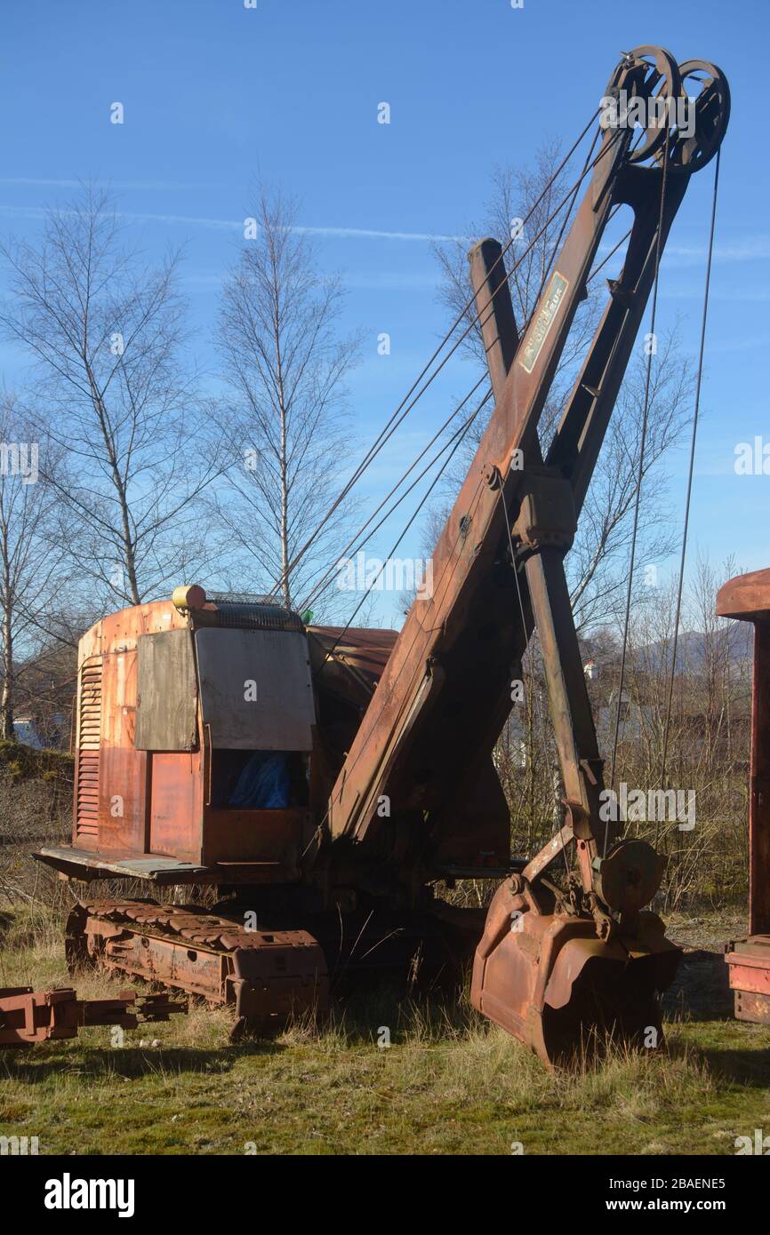 ANCIENNE GRUE, EXCAVATOR Crane / Schaufel Bagger, Joustra