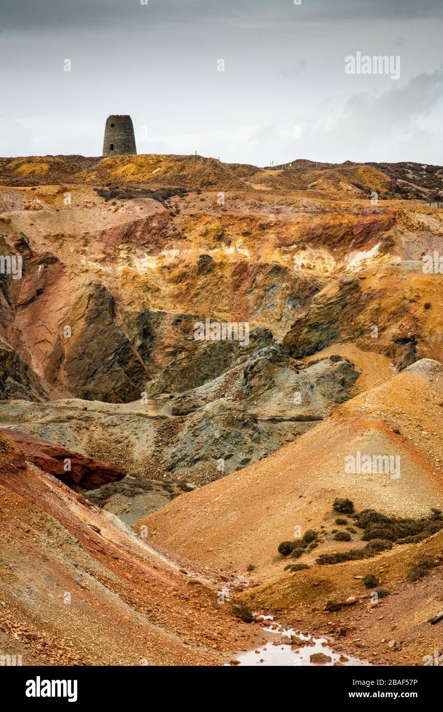 La mine de cuivre de Parys Mountain à Anglesey Banque D'Images