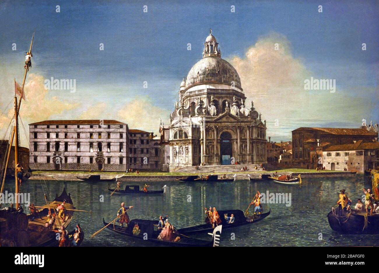 Le Grand Canal avec Santa Maria Della Salute 1738-40 Michele Marieschi Venise 1710-1743 Italie italienne Banque D'Images