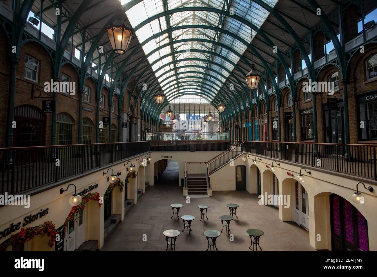 Londres, Royaume-Uni, le 26 mars 2020, un Covent Garden vide sous confinement. En raison de COVID 19 crédit : Ian Humphreys Banque D'Images