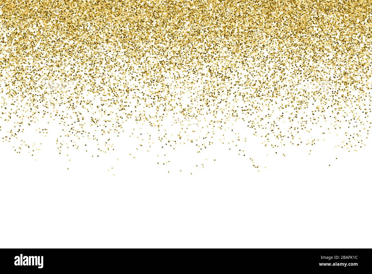 Effet vectoriel réaliste de particules de paillettes d'or - confettis brillant isolé et texture étincelante glitter. Étincelles de poussière d'étoiles en explosion sur transparent Illustration de Vecteur