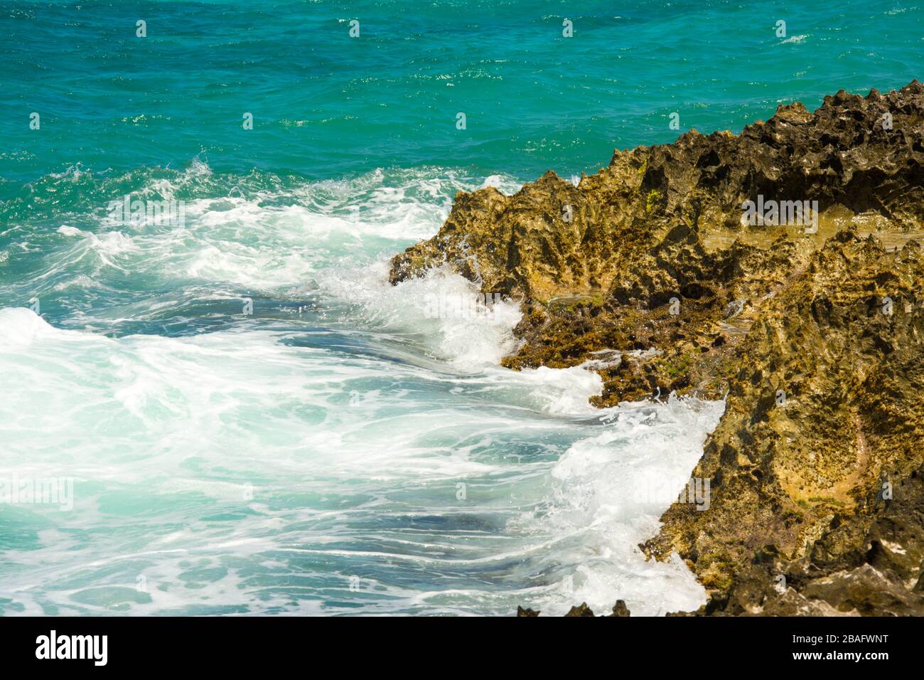 Seascape de la mer de sept couleurs Banque D'Images